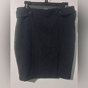 BCX Juniors Buttoned Tab Pencil Elegant Black Skirt.Size 9